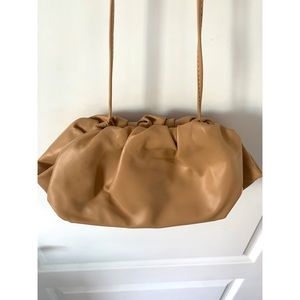 Bottega Style Camel Clutch/Crossbody